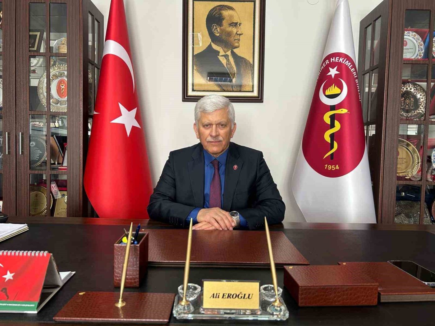 Türk Veteriner Hekimleri Birliği (TVHB) Merkez Konseyi Başkanı Ali Eroğlu,