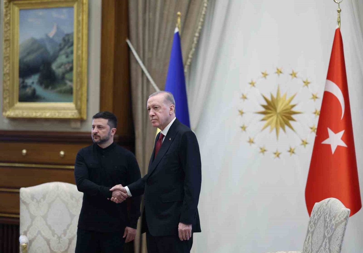 Cumhurbaşkanı Recep Tayyip Erdoğan, Ukrayna Devlet Başkanı Volodimir Zelenskiy ile
