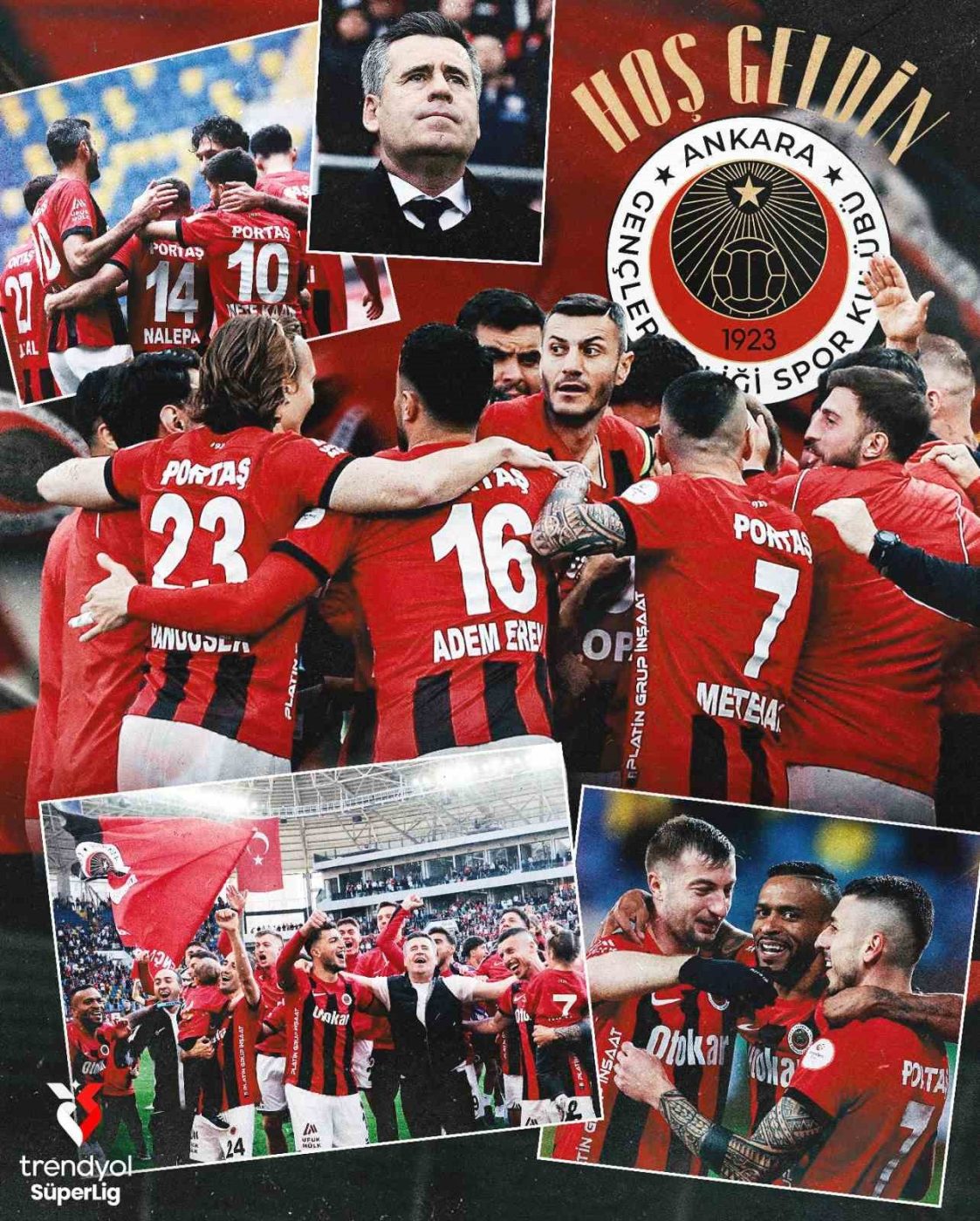Trendyol Süper Lig resmi hesabı, Gençlerbirliği’nin Süper Lig’e çıkmasını tebrik