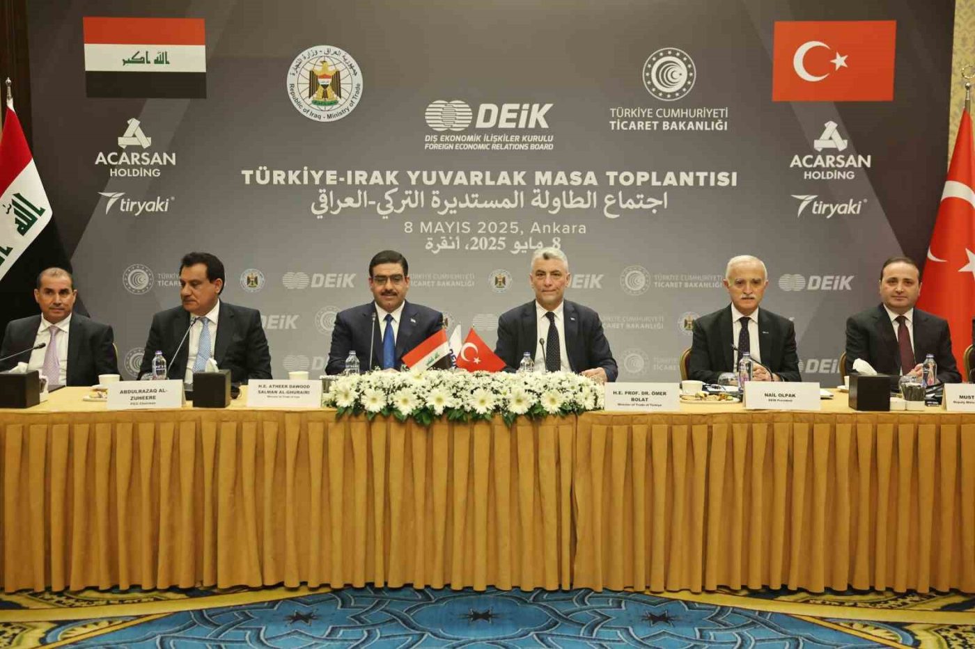 Ankara’da yapılan Türkiye-Irak Yuvarlak Masa Toplantısı’nda iki ülke arasındaki ekonomik