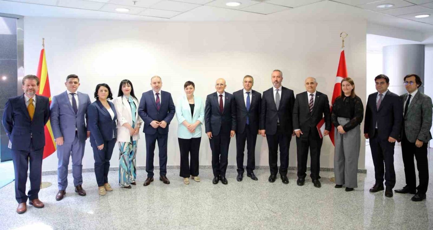 Hazine ve Maliye Bakanı Mehmet Şimşek, Kuzey Makedonya Maliye Bakanı