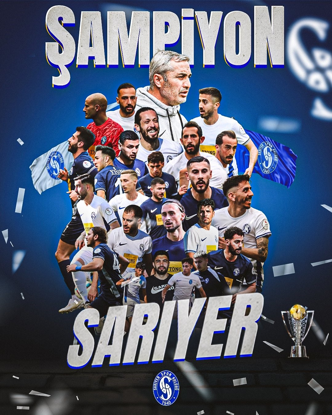 Nesine 2. Lig Beyaz Grup’ta Sarıyer, sezonu 82 puanla lider