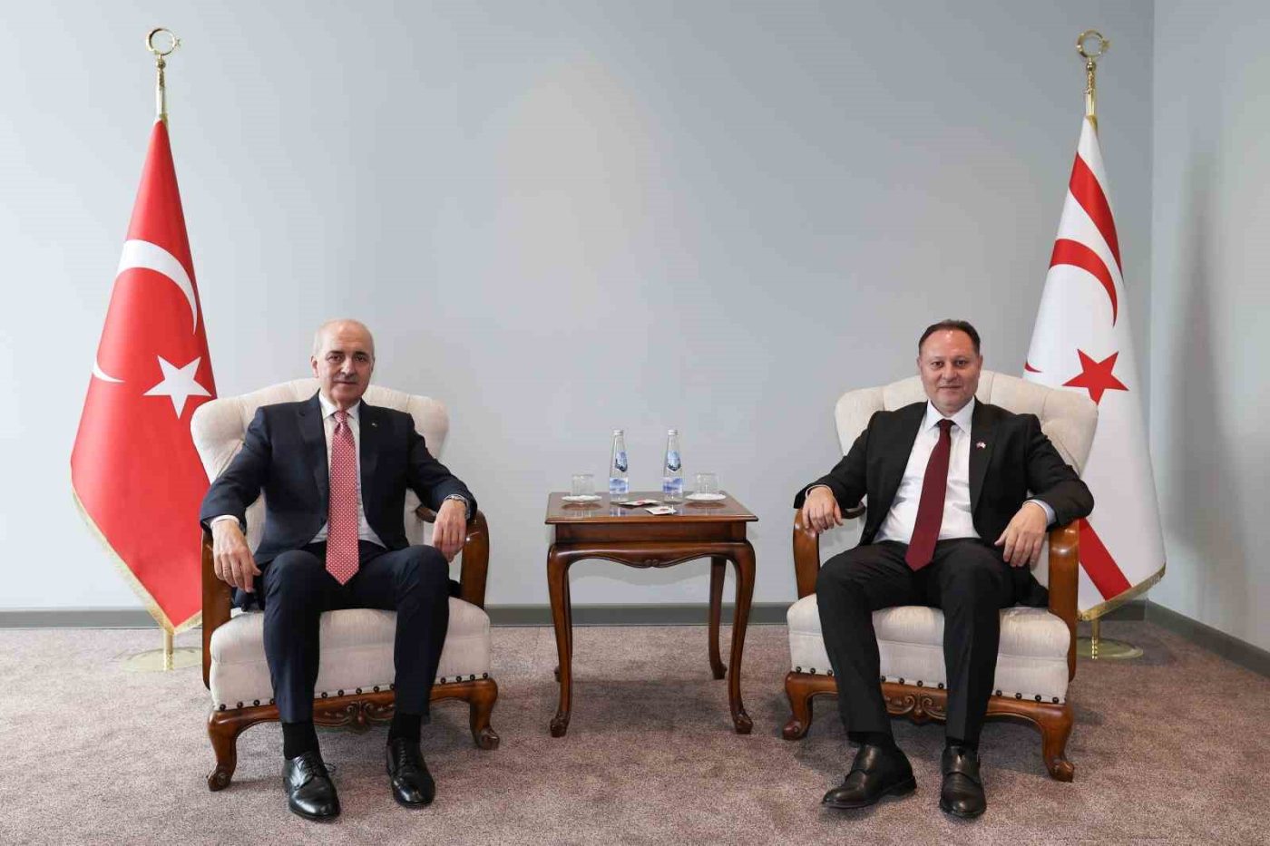 TBMM Başkanı Numan Kurtulmuş, Kuzey Kıbrıs Türk Cumhuriyeti (KKTC) Cumhurbaşkanlığı