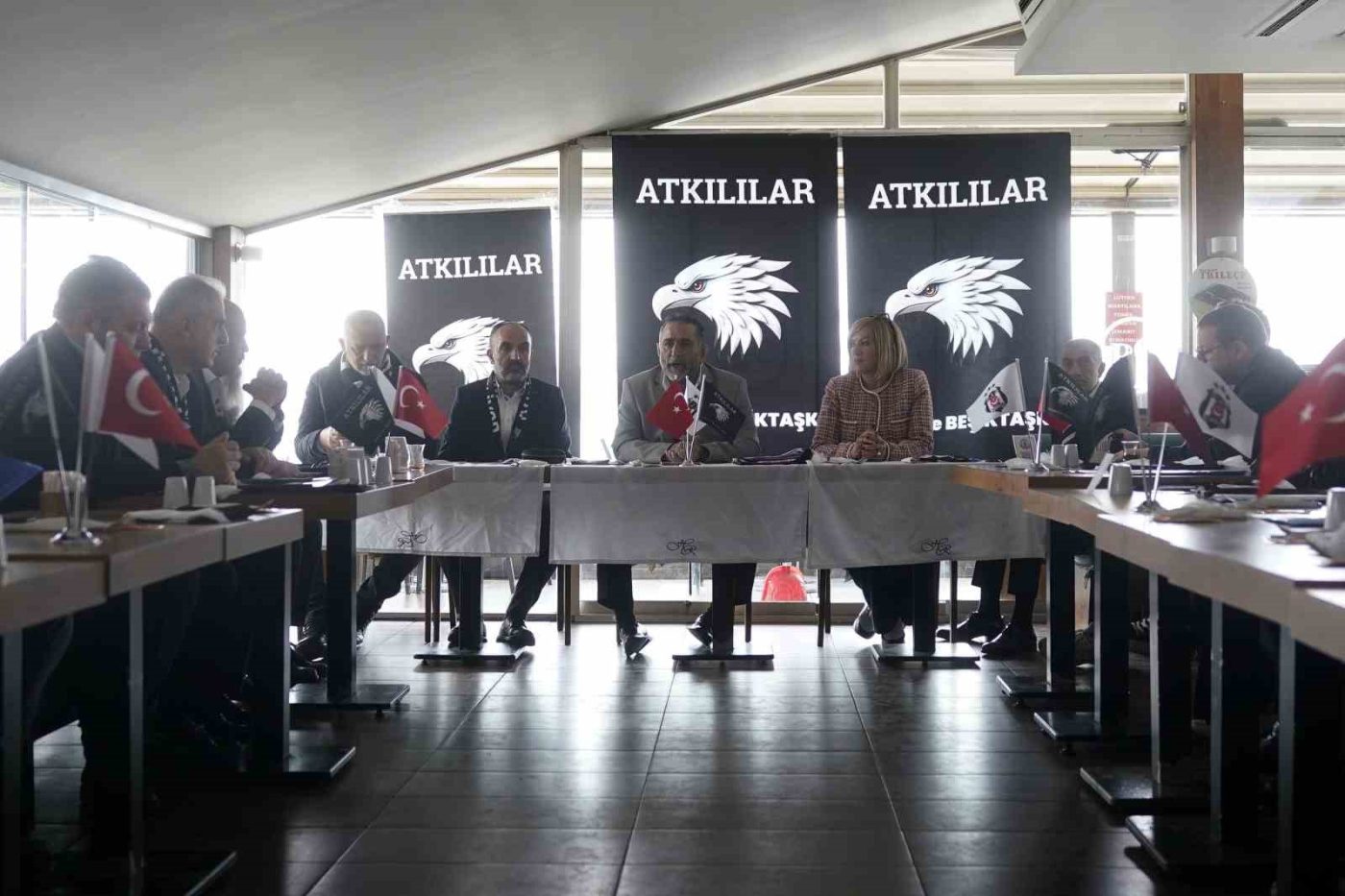 Beşiktaş Kulübü Başkan Adayı Gürkan Aksoy, basın mensuplarıyla bir araya