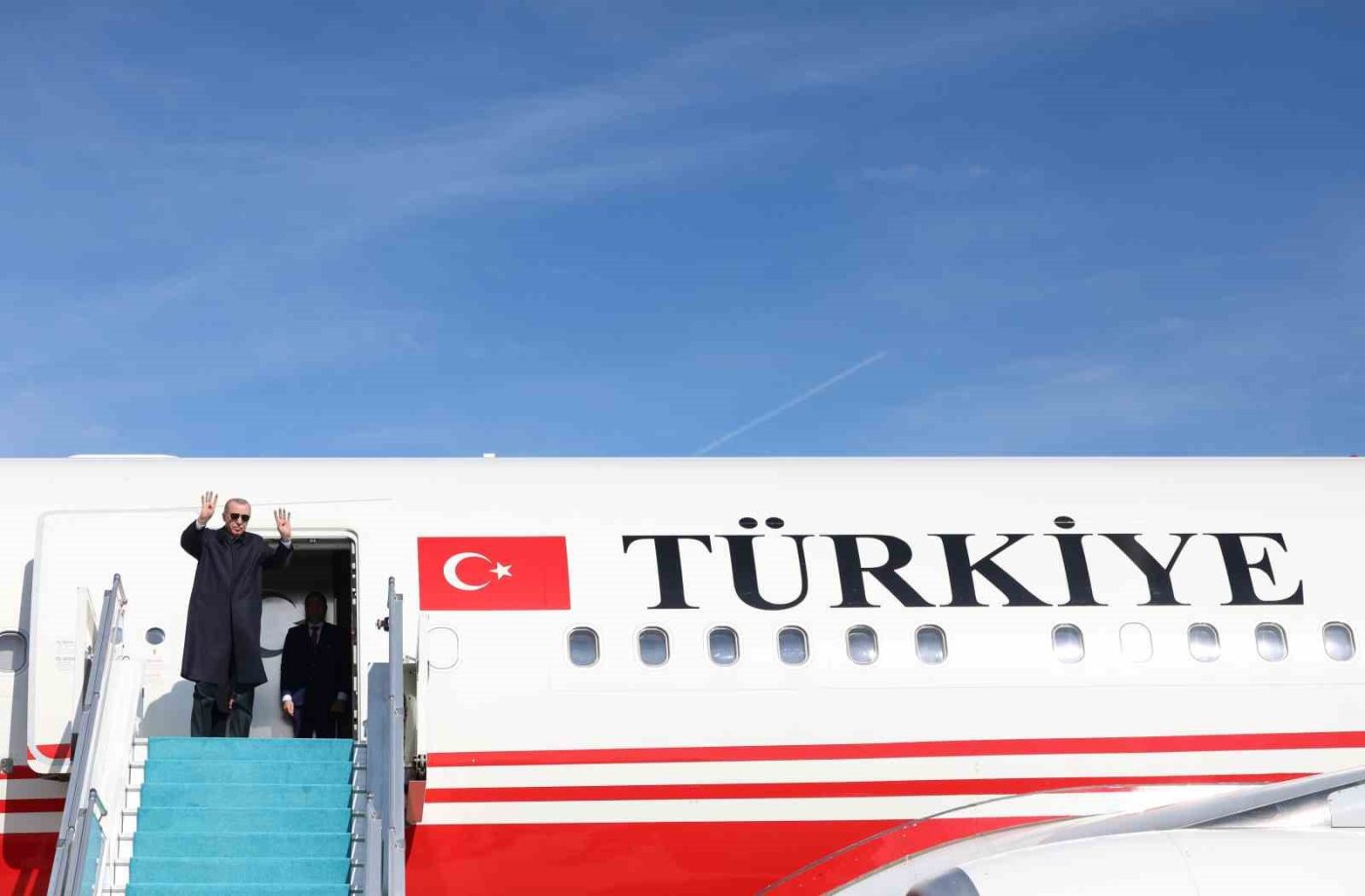 Cumhurbaşkanı Recep Tayyip Erdoğan, özel uçak ‘TUR’ ile İtalya’nın başkenti