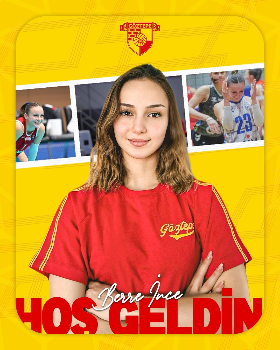 Göztepe Voleybol, son olarak Sarıyer Belediyespor forması giyen ve libero