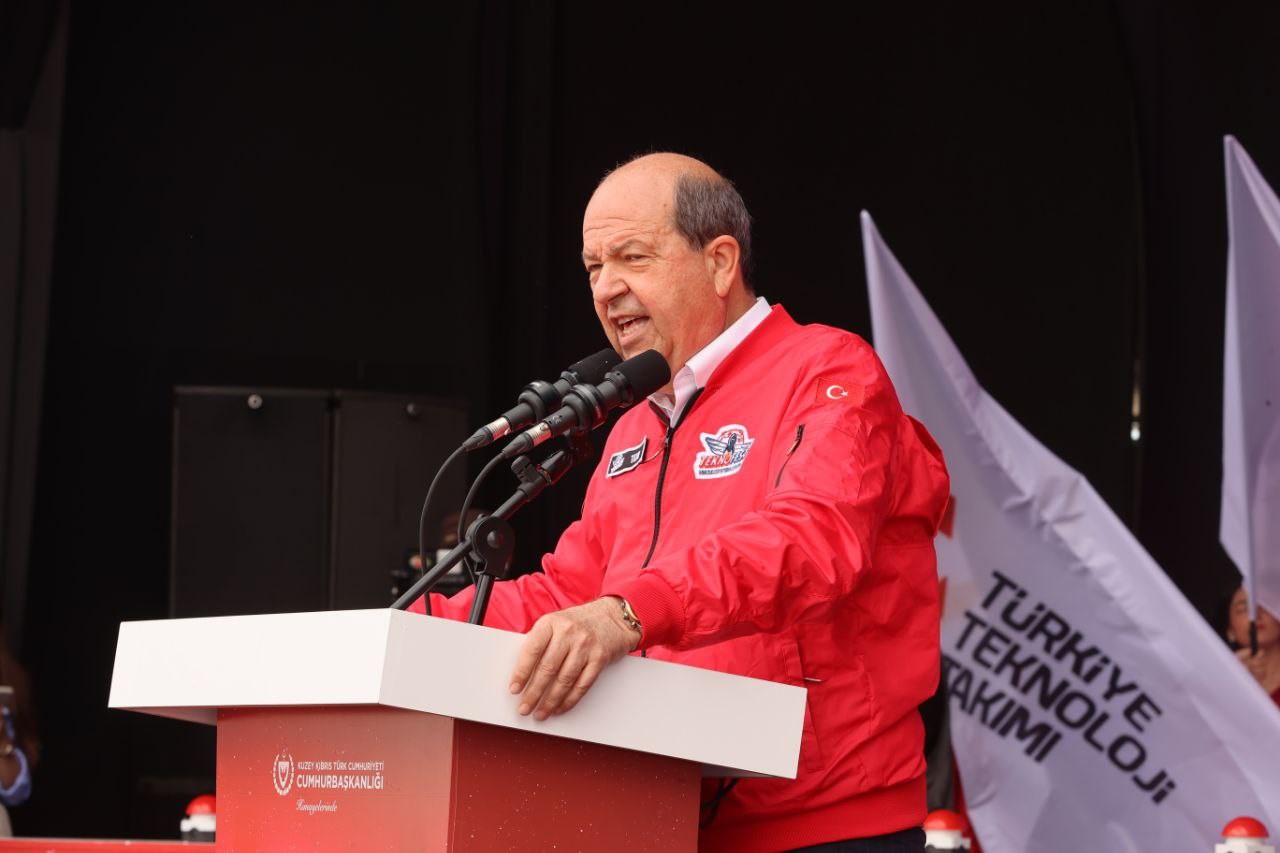 KKTC Cumhurbaşkanı Ersin Tatar, “Türkiye Cumhuriyeti’nin gücüyle, milli savunma sanayisinin