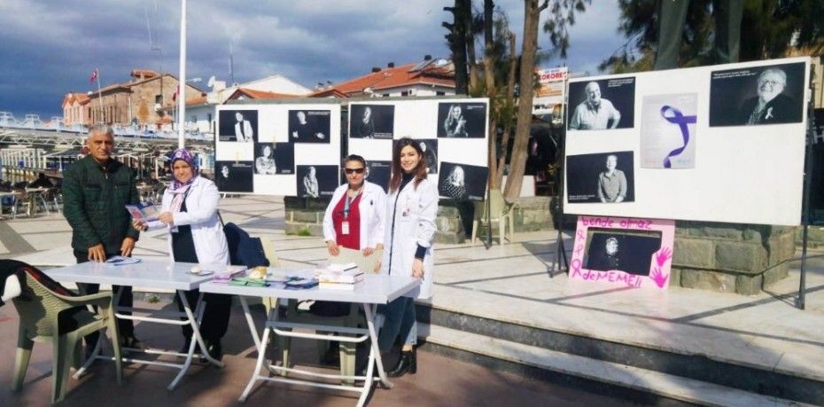 AYVALIK’TA İLÇE SAĞLIK MÜDÜRLÜĞÜ’NDEN KANSERE KARŞI FARKINDALIK ÇALIŞMASI