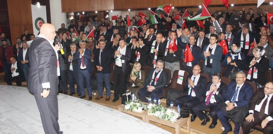 HATAY’DA ‘KUDÜS İÇİN AYAKTAYIZ, FİLİSTİN İÇİN BURADAYIZ’ PROGRAMI DÜZENLENDİ