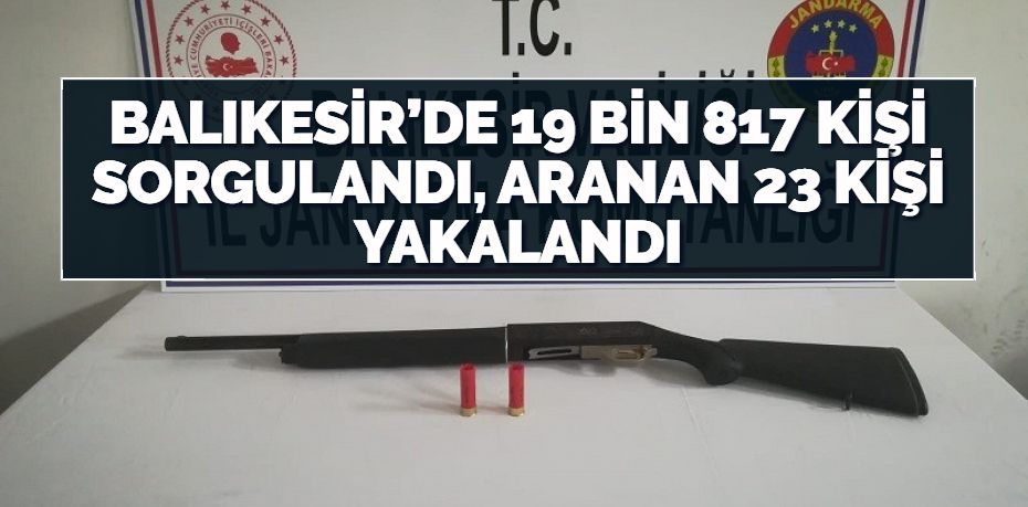 Balıkesir’de jandarma ekiplerinin devriye