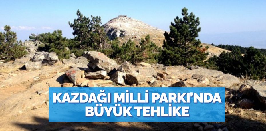 KAZDAĞI MİLLİ PARKI’NDA BÜYÜK TEHLİKE