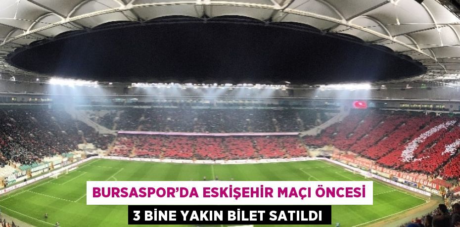 Bursaspor’da, pazar günü oynanacak