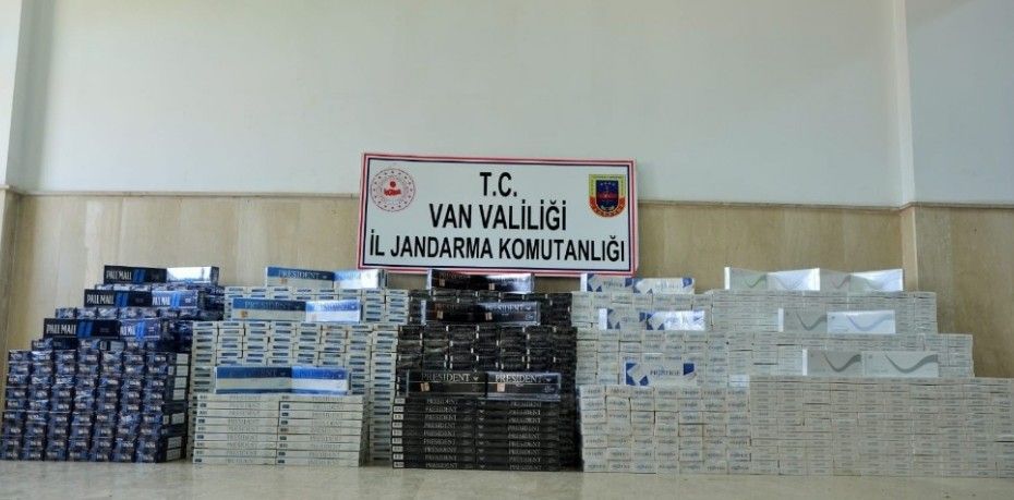 ÇALDIRAN’DA 20 BİN PAKET KAÇAK SİGARA ELE GEÇİRİLDİ