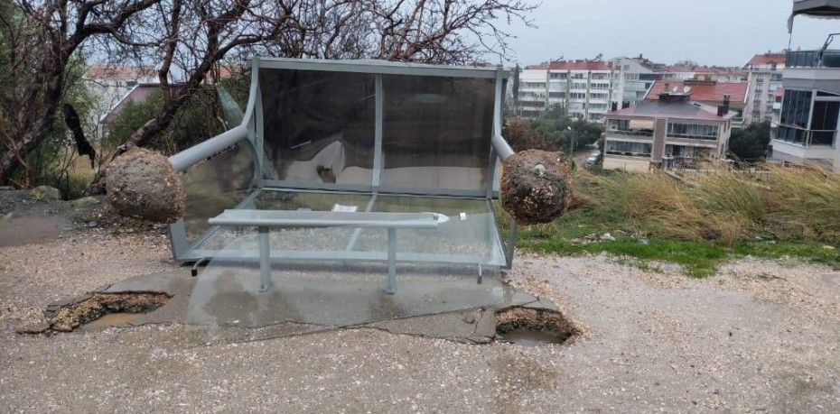 Balıkesir’in Erdek ilçesinde sağanak