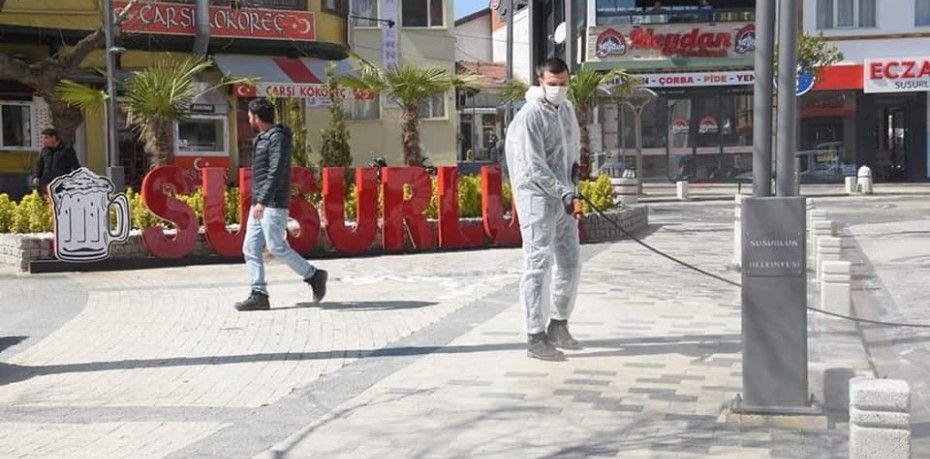 SUSURLUK’ DA BELEDİYE DEZENFEKTE ÇALIŞMALARINI ARTIRDI