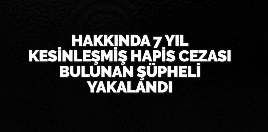 Balıkesir’de çeşitli suçlardan 7