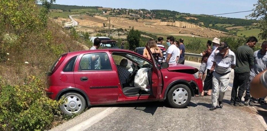 Tekirdağ’ın Malkara ilçesinde otomobil