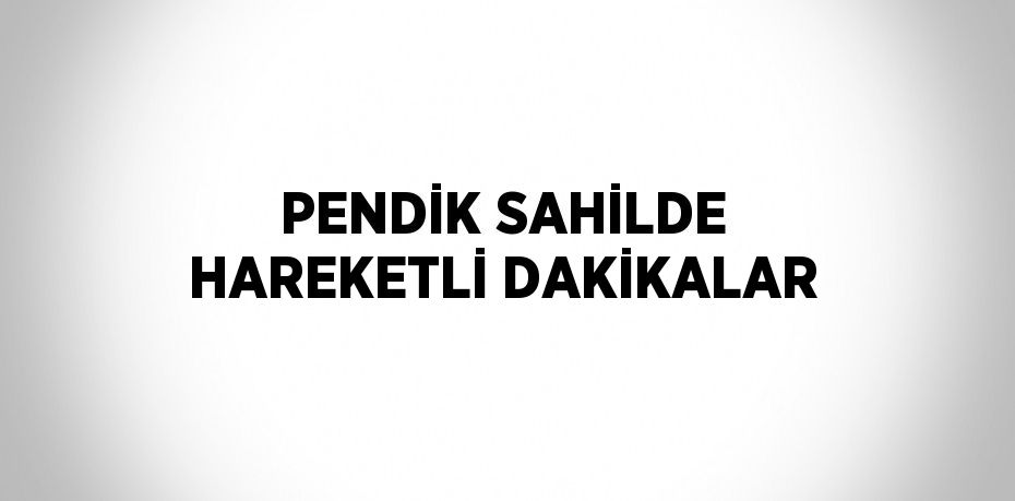 PENDİK SAHİLDE HAREKETLİ DAKİKALAR