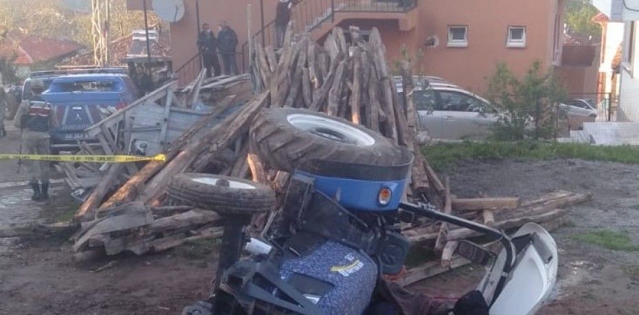 Tokat’ın Niksar ilçesinde traktörün