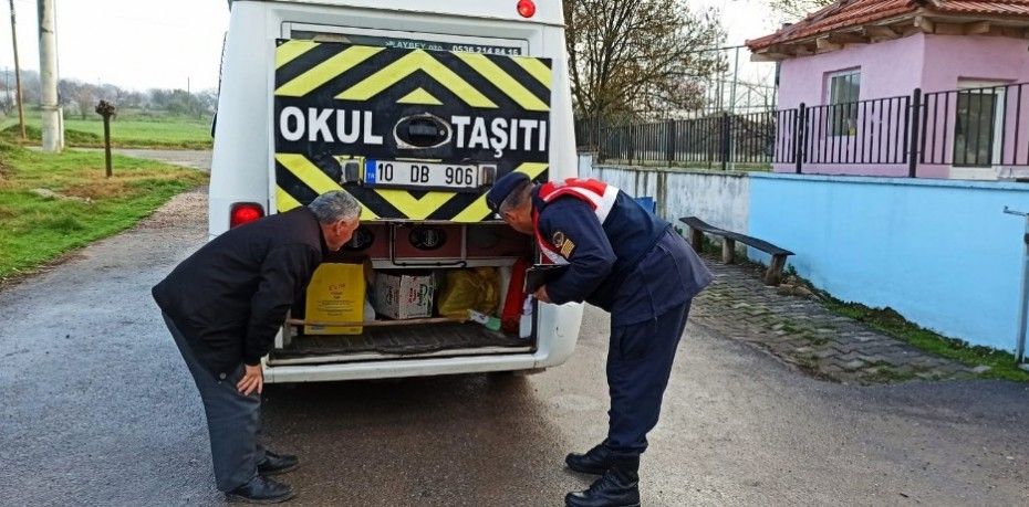 Balıkesir’de jandarma trafik ekipleri,