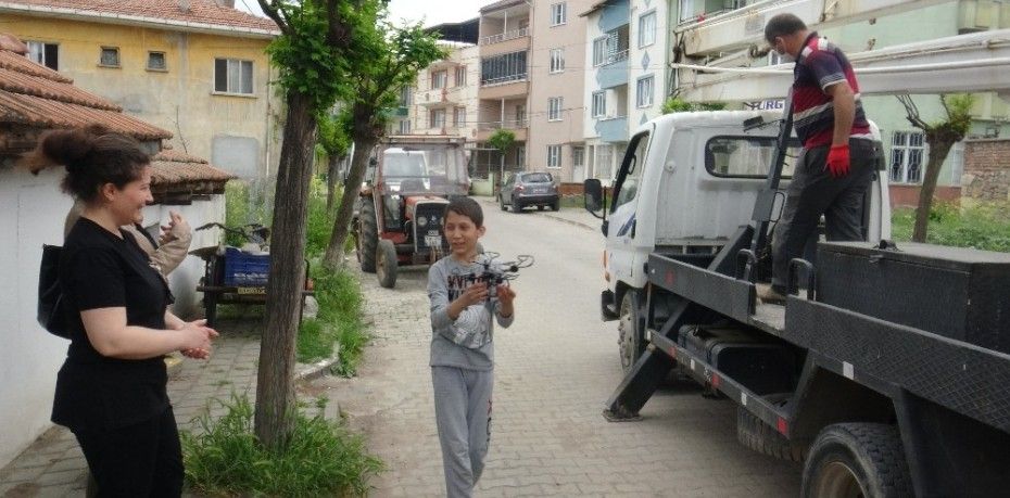 Balıkesir’in Sındırgı ilçesinde evlerinin