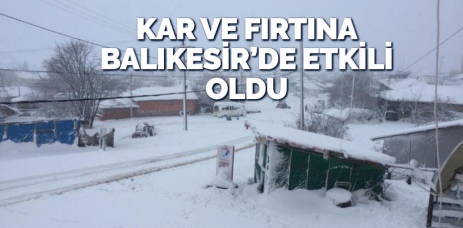 Balıkesir’in kıyı ilçelerinde fırtına