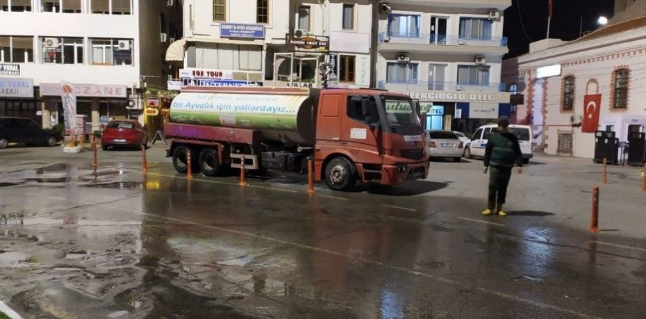 Balıkesir’in Ayvalık ilçesinin cadde