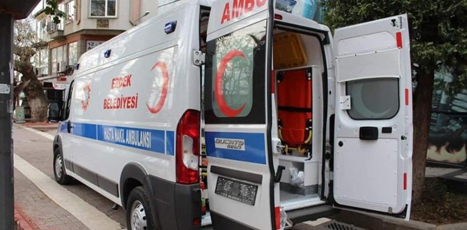 ERDEK BELEDİYESİ HASTA NAKİL AMBULANSI HİZMETE GİRDİ