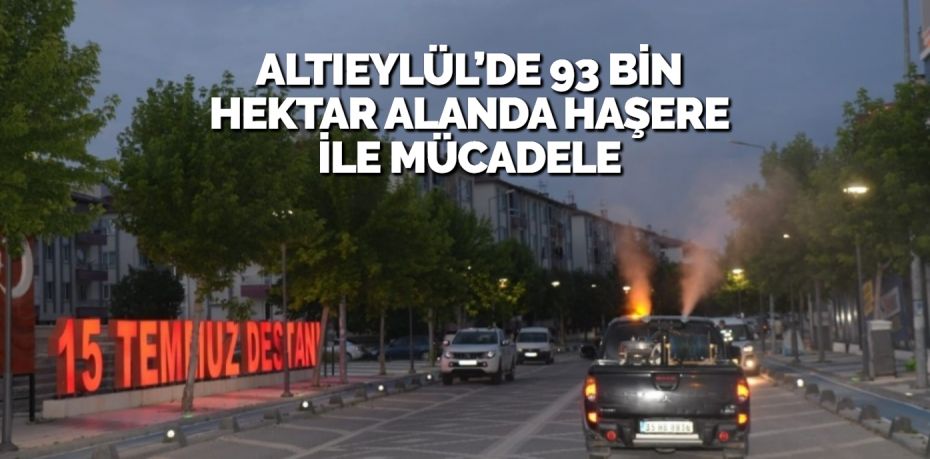 Altıeylül Belediyesi 4 ilaçlama