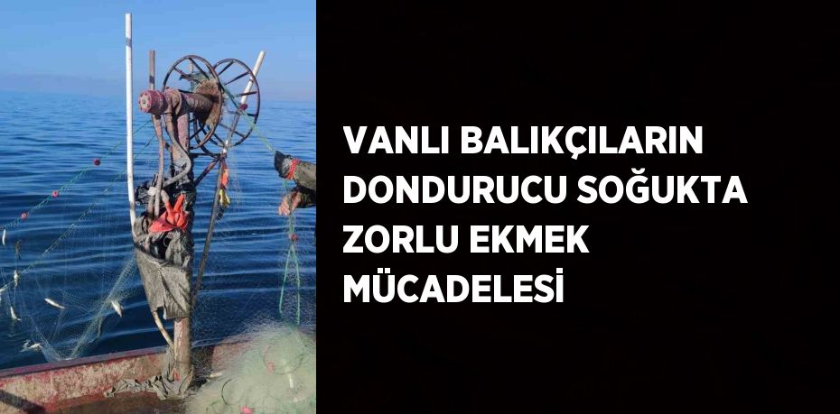 VANLI BALIKÇILARIN DONDURUCU SOĞUKTA ZORLU EKMEK MÜCADELESİ