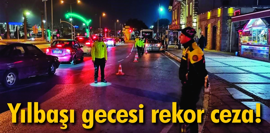 Balıkesir'de trafik polisleri yılbaşı