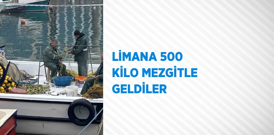 Zonguldak’ta balıkçılar limana 500