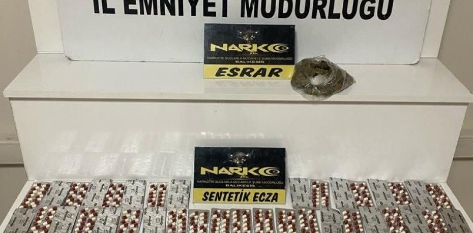 BALIKESİR’DE NARKOTİKTEN 2 ŞAHSA UYUŞTURUCU OPERASYONU