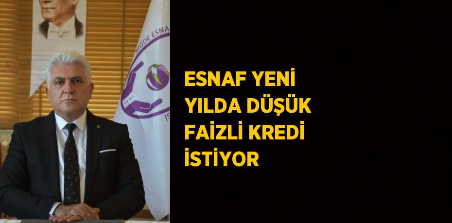 ESNAF YENİ YILDA DÜŞÜK FAİZLİ KREDİ İSTİYOR