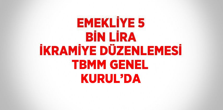 Çalışan emeklilere verilecek 5