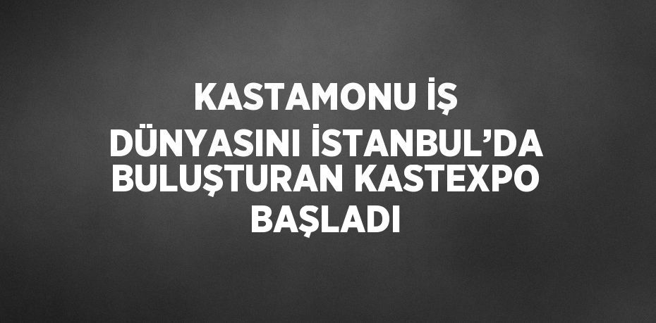 KASTAMONU İŞ DÜNYASINI İSTANBUL’DA BULUŞTURAN KASTEXPO BAŞLADI