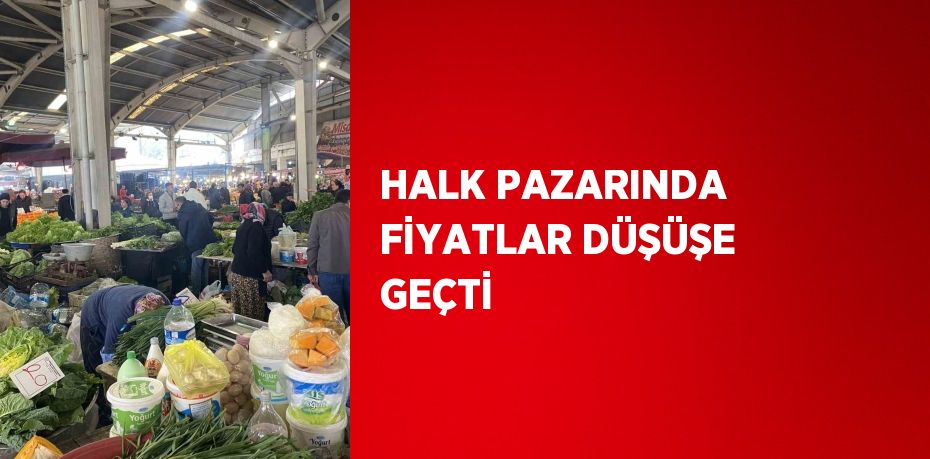 Zonguldak’ta halk pazarında fiyatların