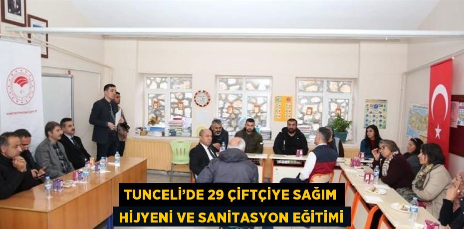 Tunceli’de 29 çiftçiye sağım