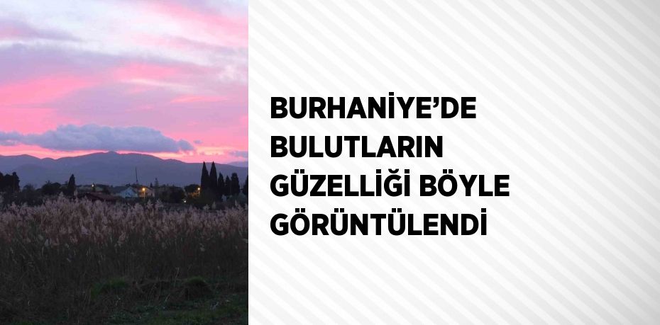 Burhaniye ilçesinde, güneşin doğuşu