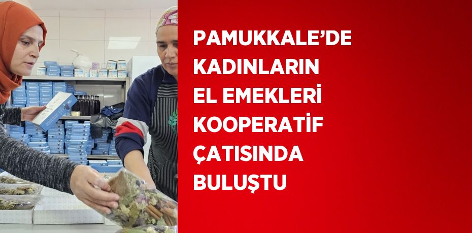 PAMUKKALE’DE KADINLARIN EL EMEKLERİ KOOPERATİF ÇATISINDA BULUŞTU