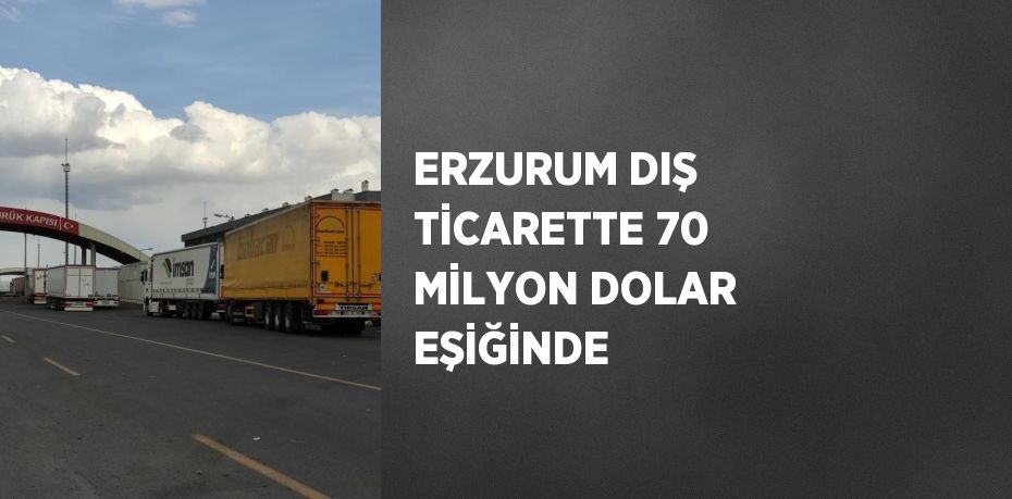 Erzurum’da bu yılın Ocak-Ekim