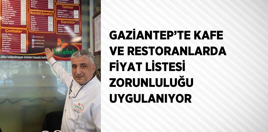 Gaziantep’te faaliyet gösteren kafe