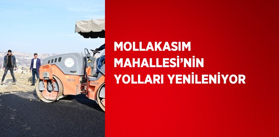 MOLLAKASIM MAHALLESİ’NİN YOLLARI YENİLENİYOR