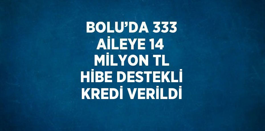 Bolu’da orman köylüsü 333