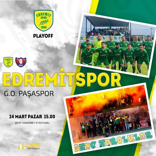 Edremit Belediyespor, pazar günü