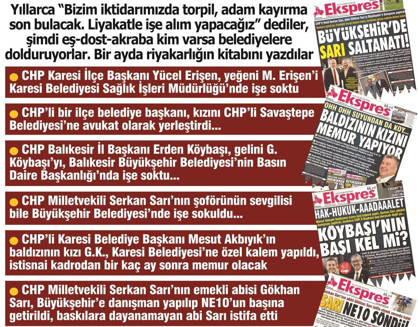 Yıllarca “Bizim iktidarımızda torpil,