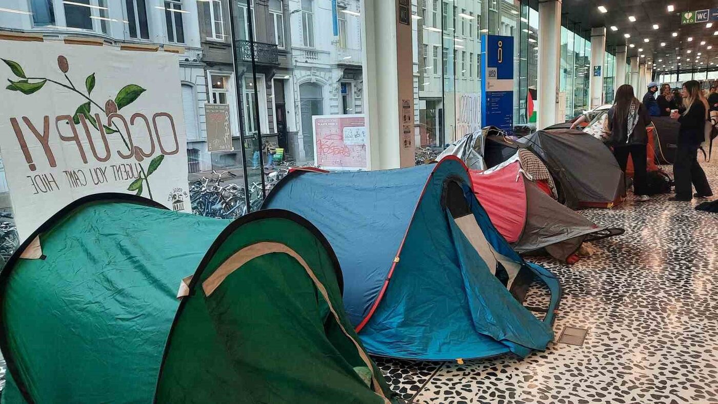 Gazze’ye destek protestolarına Belçika’daki