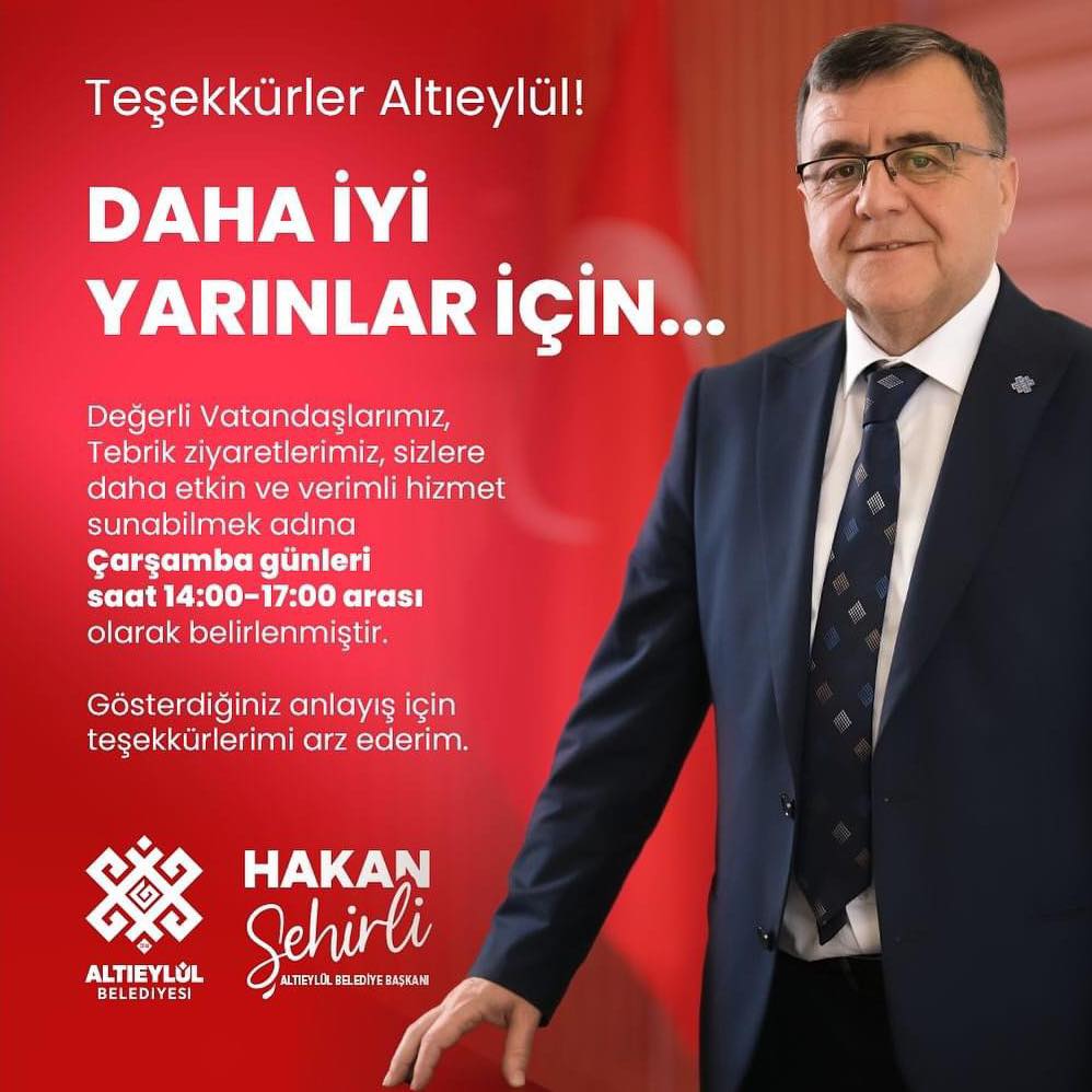 Altıeylül Belediye Başkanı Hakan