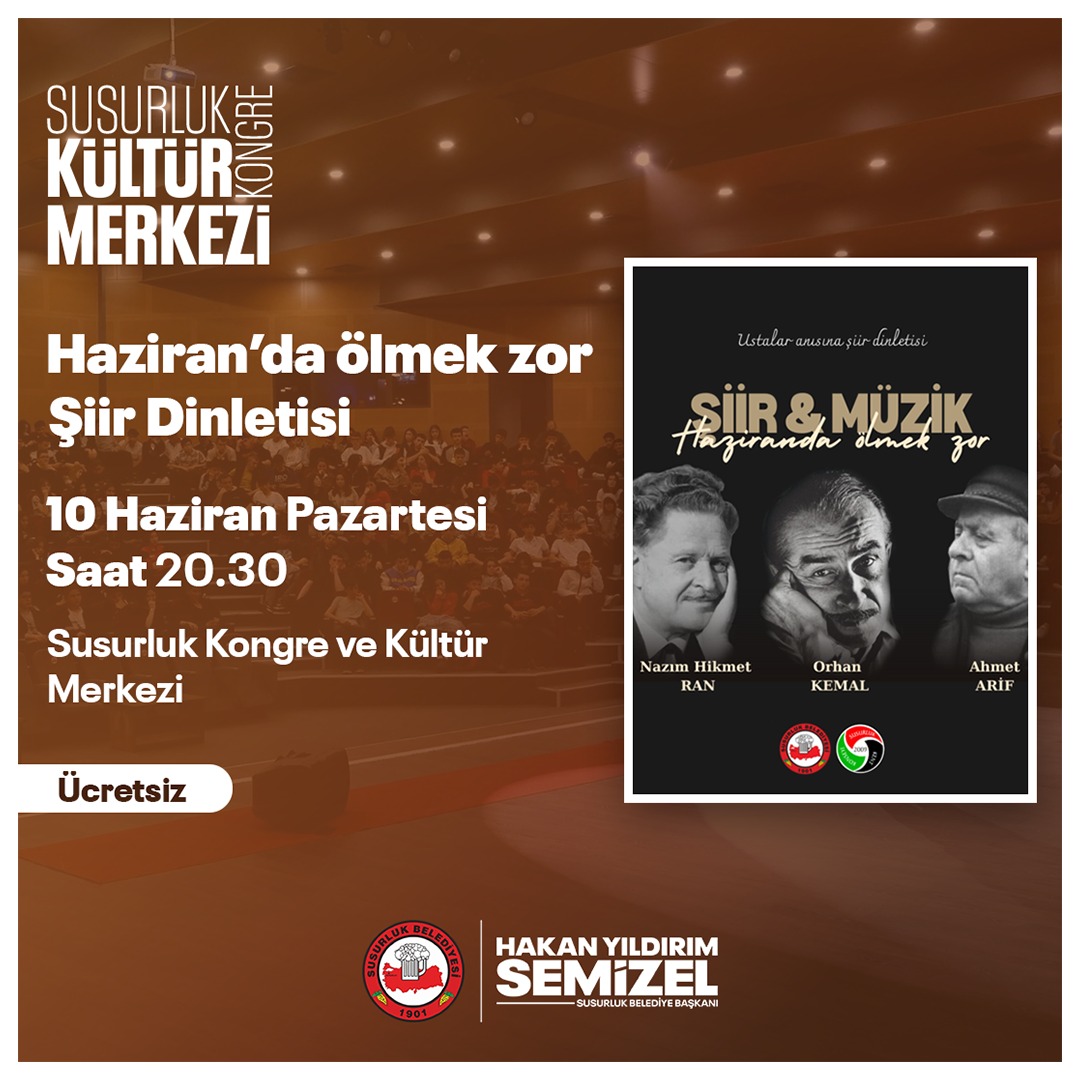 Susurluk Belediyesi, "Haziran'da Ölmek