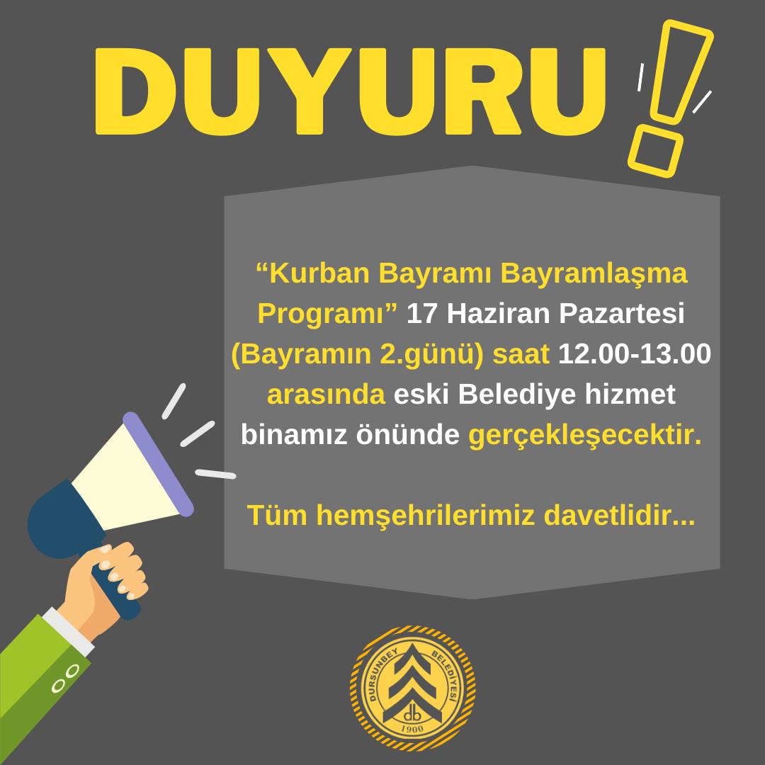 Dursunbey'de resmi bayramlaşma töreni,